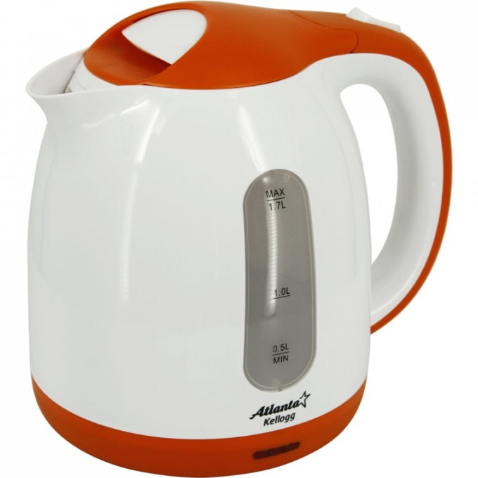 Электрический пластиковый чайник ATLANTA ATH-2371 orange 2202981